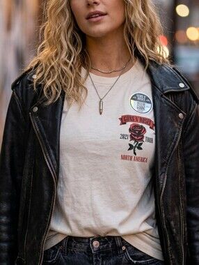 Guns & Roses Unisex Tee Shirt 21" P2P